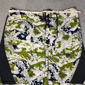 Columbia Green and Black Swim board Shorts